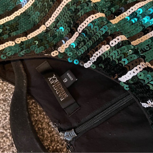 Badgley Mischka green sequin sheath dress - Picture 6 of 6